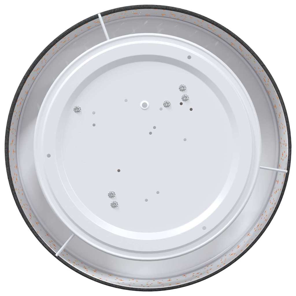 Ceiling Lamp with Spotlights Black 38 x 38 x 13.5 cm Fabric