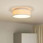 Ceiling Lamp with Spotlights Grey 38 x 38 x 13.5 cm Fabric