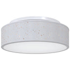Ceiling Lamp with Spotlights Grey 38 x 38 x 13.5 cm Fabric