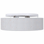 Ceiling Lamp with Spotlights Grey 38 x 38 x 13.5 cm Fabric