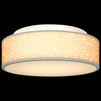 Ceiling Lamp with Spotlights Grey 38 x 38 x 13.5 cm Fabric