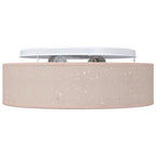 Ceiling Lamp with Spotlights Taupe 38 x 38 x 13.5 cm Fabric