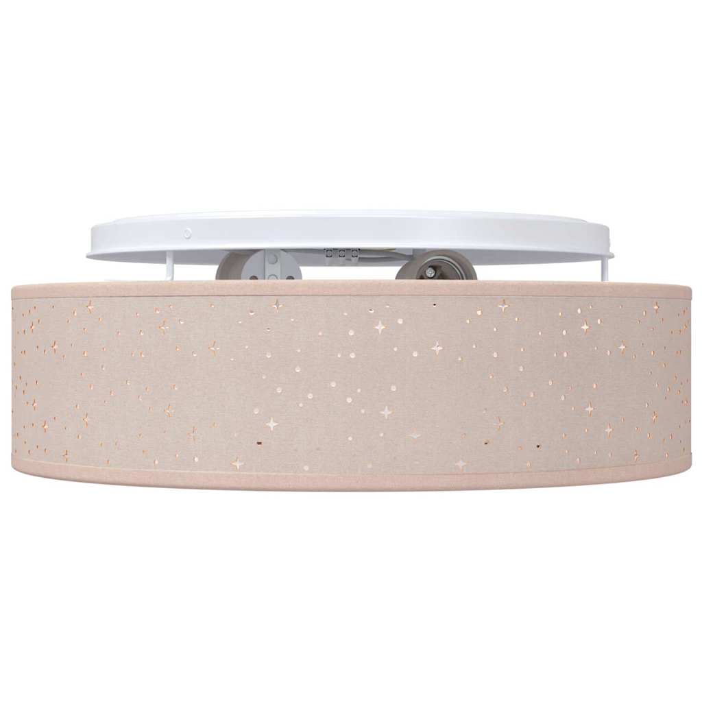 Ceiling Lamp with Spotlights Taupe 38 x 38 x 13.5 cm Fabric