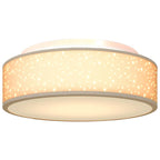 Ceiling Lamp with Spotlights Taupe 38 x 38 x 13.5 cm Fabric