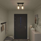 Ceiling Spotlight Black 33 x 13 x 26 cm Glass and Metal