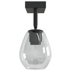Ceiling Spotlight Black 33 x 13 x 26 cm Glass and Metal
