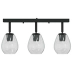 Ceiling Spotlight Black 54 x 13 x 26 cm Glass and Metal