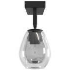 Ceiling Spotlight Black 54 x 13 x 26 cm Glass and Metal