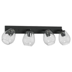 Ceiling Spotlight Black 73.5 x 13 x 26 cm Glass and Metal