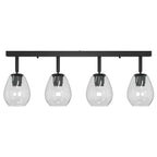 Ceiling Spotlight Black 73.5 x 13 x 26 cm Glass and Metal