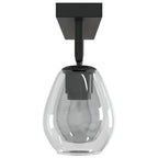 Ceiling Spotlight Black 73.5 x 13 x 26 cm Glass and Metal