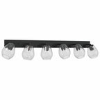 Ceiling Spotlight Black 110.5 x 13 x 26 cm Glass and Metal
