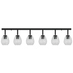 Ceiling Spotlight Black 110.5 x 13 x 26 cm Glass and Metal