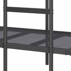 Bunk Bed without Mattress Black 90x200 cm Steel