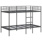 Bunk Bed without Mattress Black 107x203 cm Steel