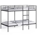 Bunk Bed without Mattress Black 107x203 cm Steel