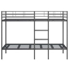 Bunk Bed without Mattress Black 107x203 cm Steel