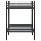 Bunk Bed without Mattress Black 107x203 cm Steel