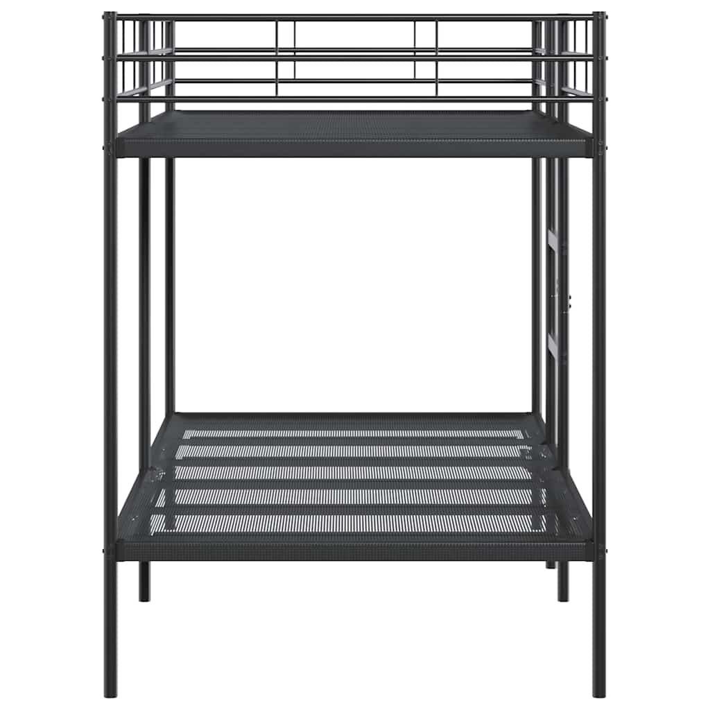Bunk Bed without Mattress Black 107x203 cm Steel