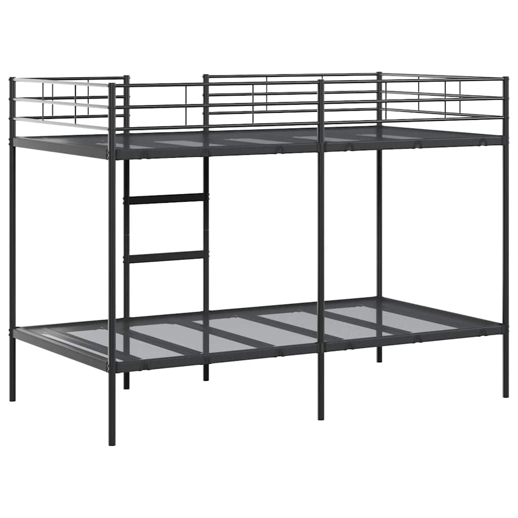 Bunk Bed without Mattress Black 107x203 cm Steel
