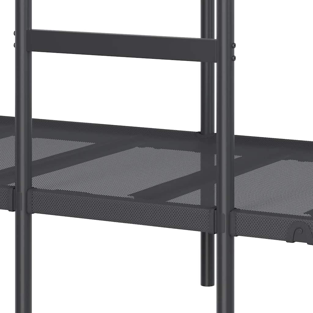 Bunk Bed without Mattress Black 107x203 cm Steel
