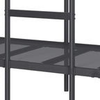 Bunk Bed without Mattress Black 107x203 cm Steel