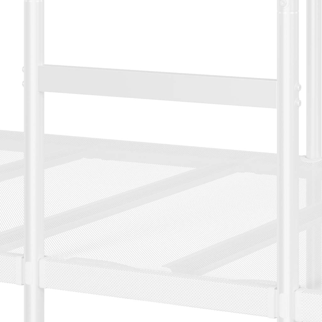 Bunk Bed without Mattress White 80x200 cm Steel