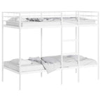 Bunk Bed without Mattress White 90x200 cm Steel
