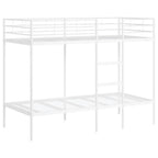 Bunk Bed without Mattress White 100x190 cm Steel