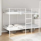 Bunk Bed without Mattress White 100x200 cm Steel