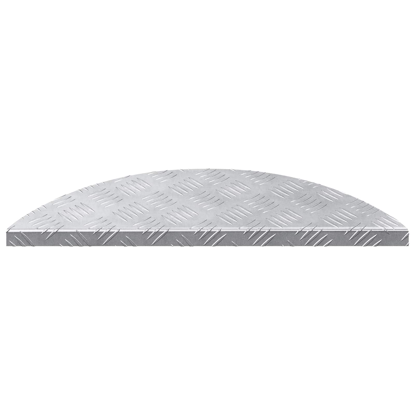 Stair Tread Crescent 5 pcs Silver 60 x 18 cm Aluminium
