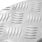 Stair Tread Crescent 10 pcs Silver 60 x 18 cm Aluminium