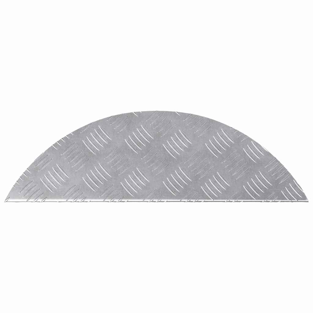 Stair Tread Crescent 15 pcs Silver 60 x 18 cm Aluminium