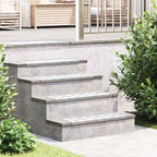 Stair Tread Rectangular 10 pcs Silver 60 x 18 cm Aluminium