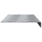 Stair Tread Rectangular 10 pcs Silver 60 x 18 cm Aluminium
