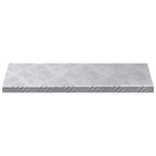 Stair Tread Rectangular 15 pcs Silver 60 x 18 cm Aluminium