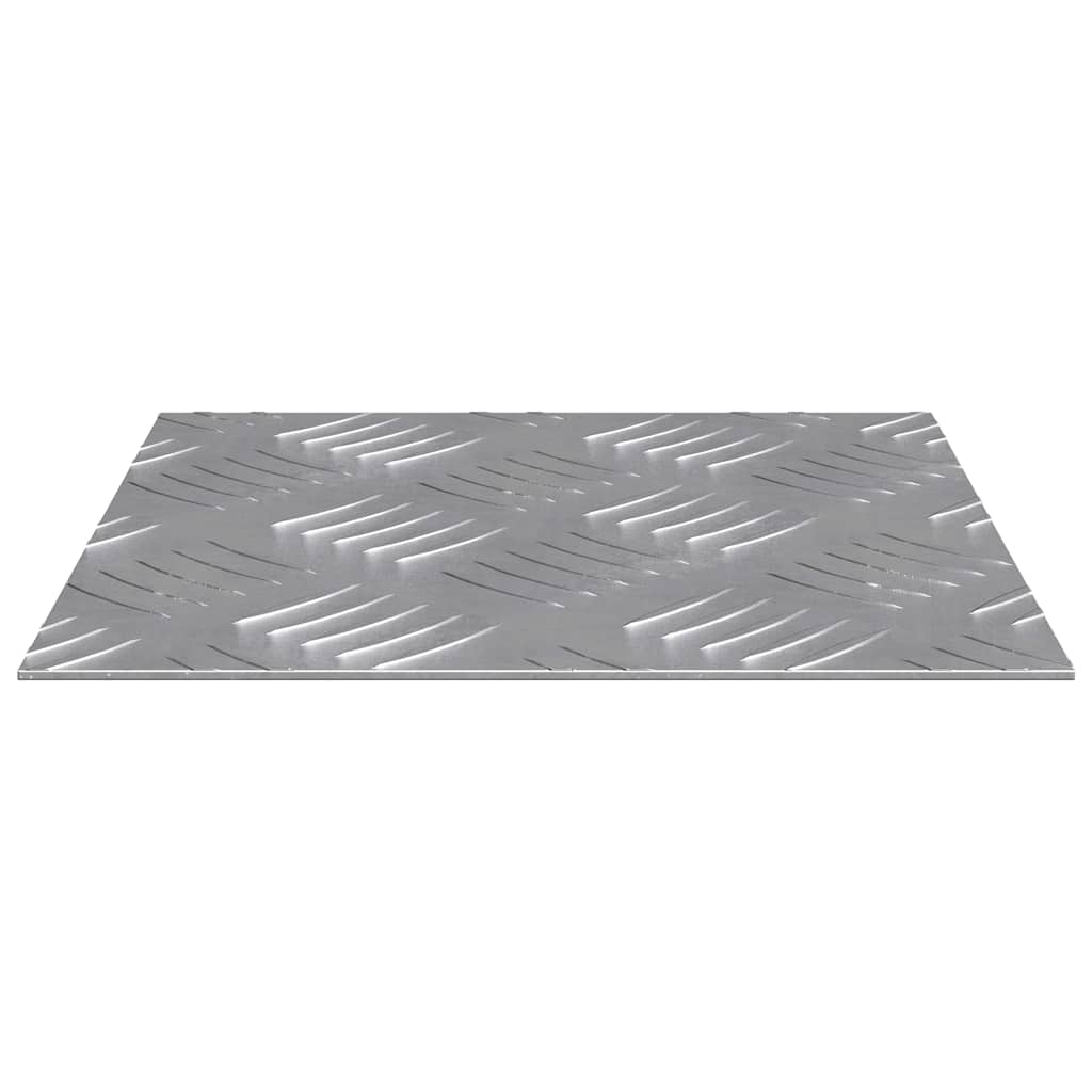 Stair Tread Square 4 pcs Silver 20 x 20 cm Aluminium