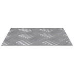 Stair Tread Square 4 pcs Silver 20 x 20 cm Aluminium