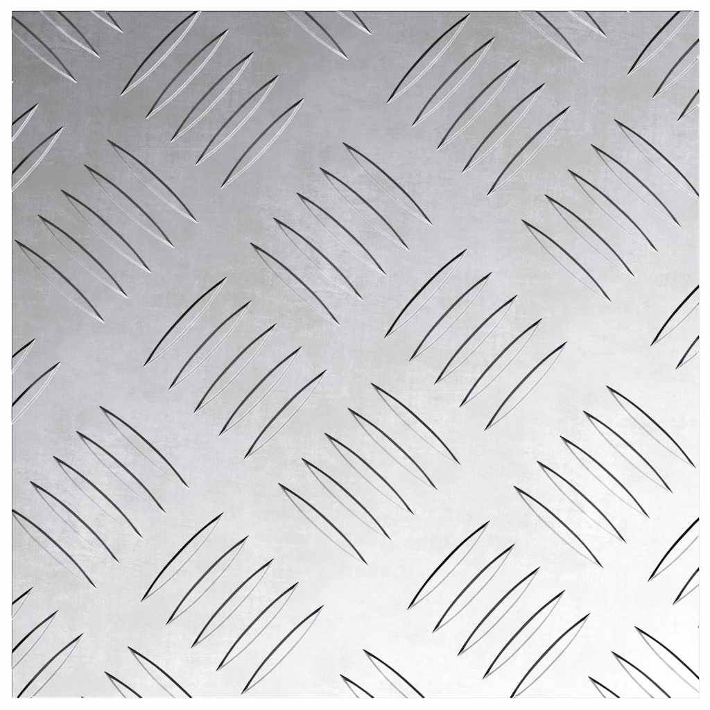 Stair Tread Square 4 pcs Silver 20 x 20 cm Aluminium