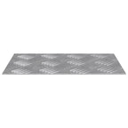 Stair Tread Rectangular 4 pcs Silver 30 x 20 cm Aluminium