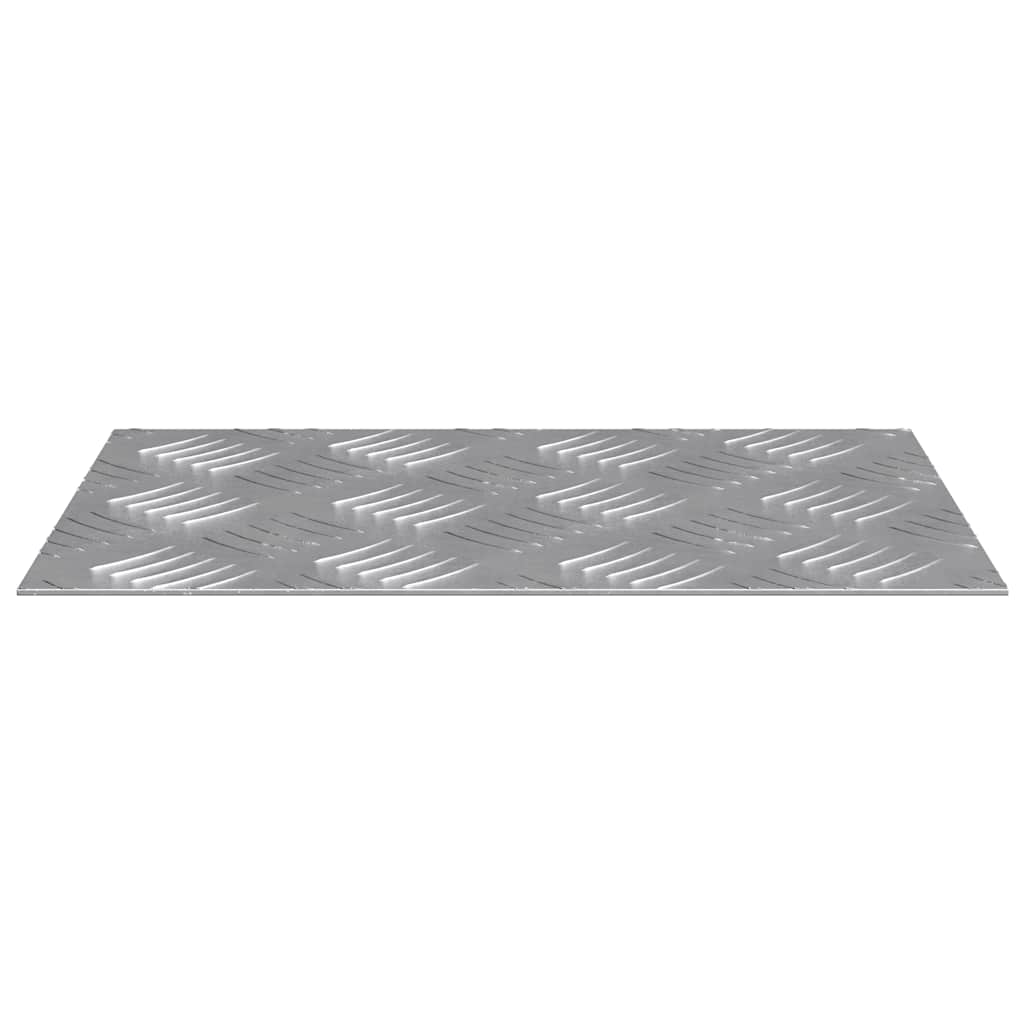 Stair Tread Rectangular 2 pcs Silver 30 x 20 cm Aluminium
