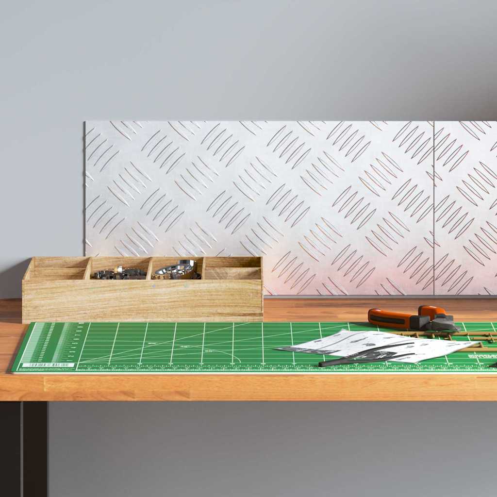 Stair Tread Rectangular 2 pcs Silver 40 x 20 cm Aluminium