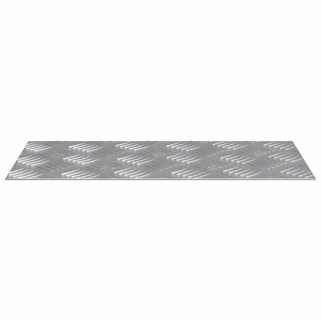 Stair Tread Rectangular 2 pcs Silver 40 x 20 cm Aluminium