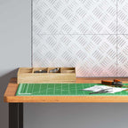 Stair Tread Rectangular 4 pcs Silver 40 x 20 cm Aluminium