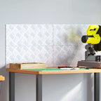 Stair Tread Rectangular 4 pcs Silver 50 x 20 cm Aluminium