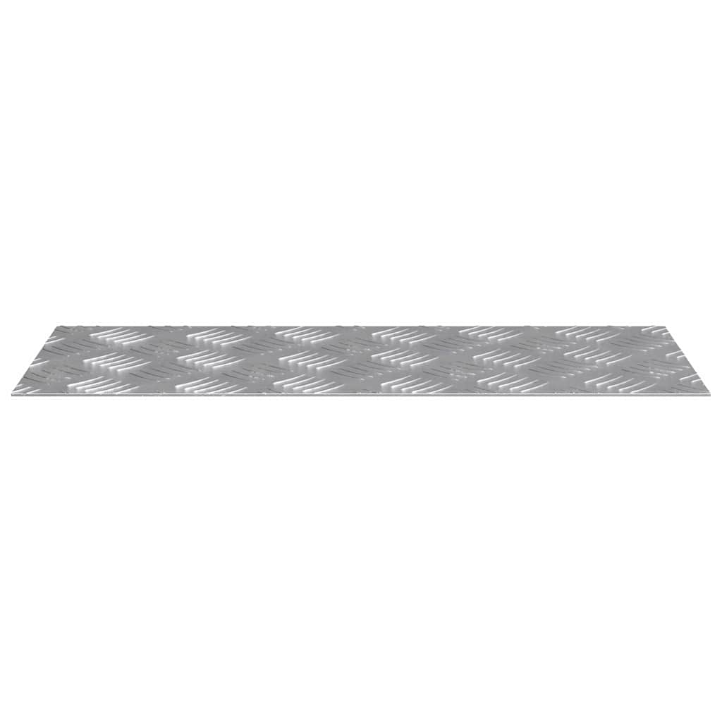 Stair Tread Rectangular 2 pcs Silver 50 x 20 cm Aluminium