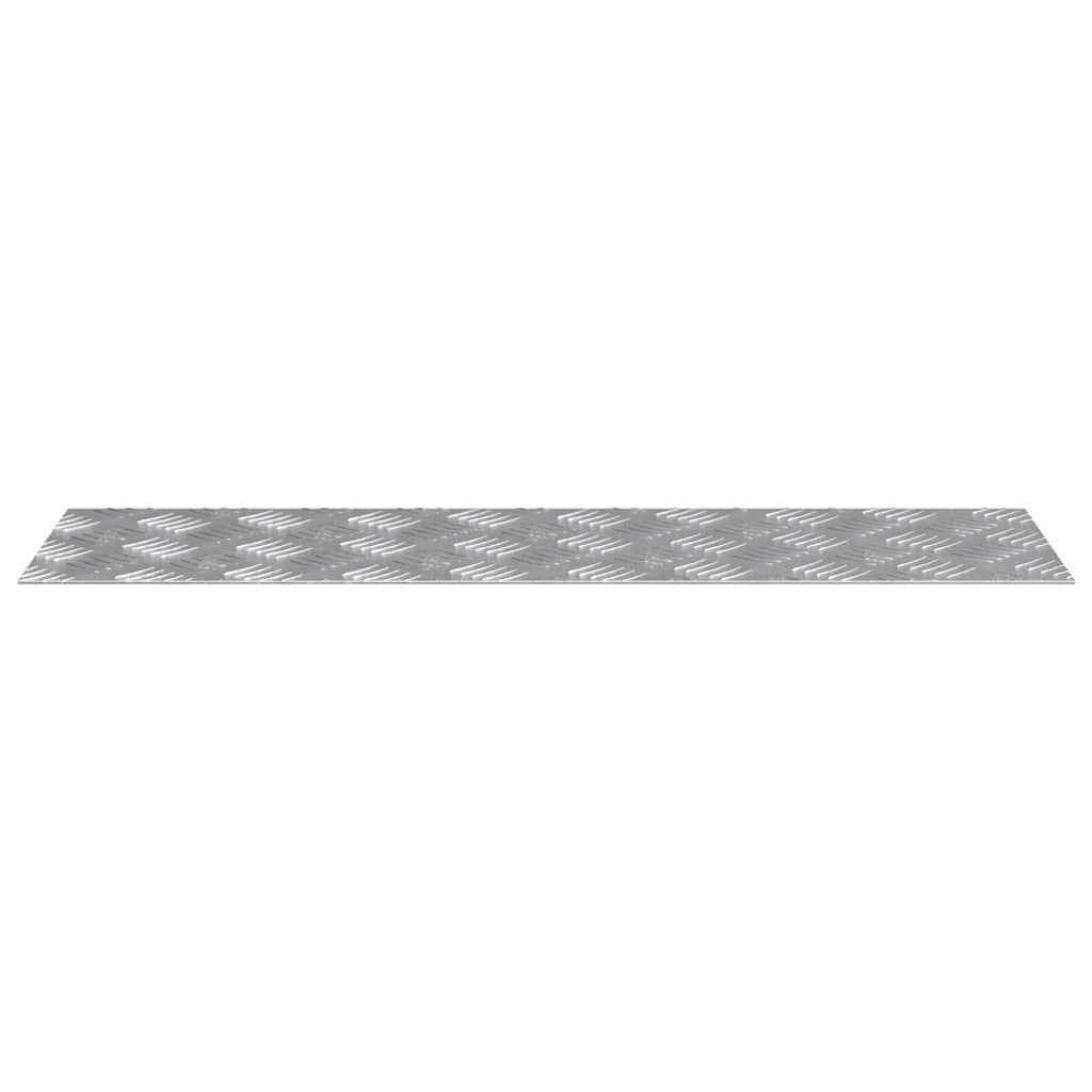 Stair Tread Rectangular 2 pcs Silver 70 x 20 cm Aluminium