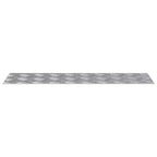 Stair Tread Rectangular 4 pcs Silver 70 x 20 cm Aluminium
