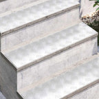 Stair Tread Rectangular 2 pcs Silver 80 x 20 cm Aluminium