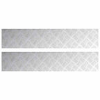 Stair Tread Rectangular 2 pcs Silver 100 x 20 cm Aluminium